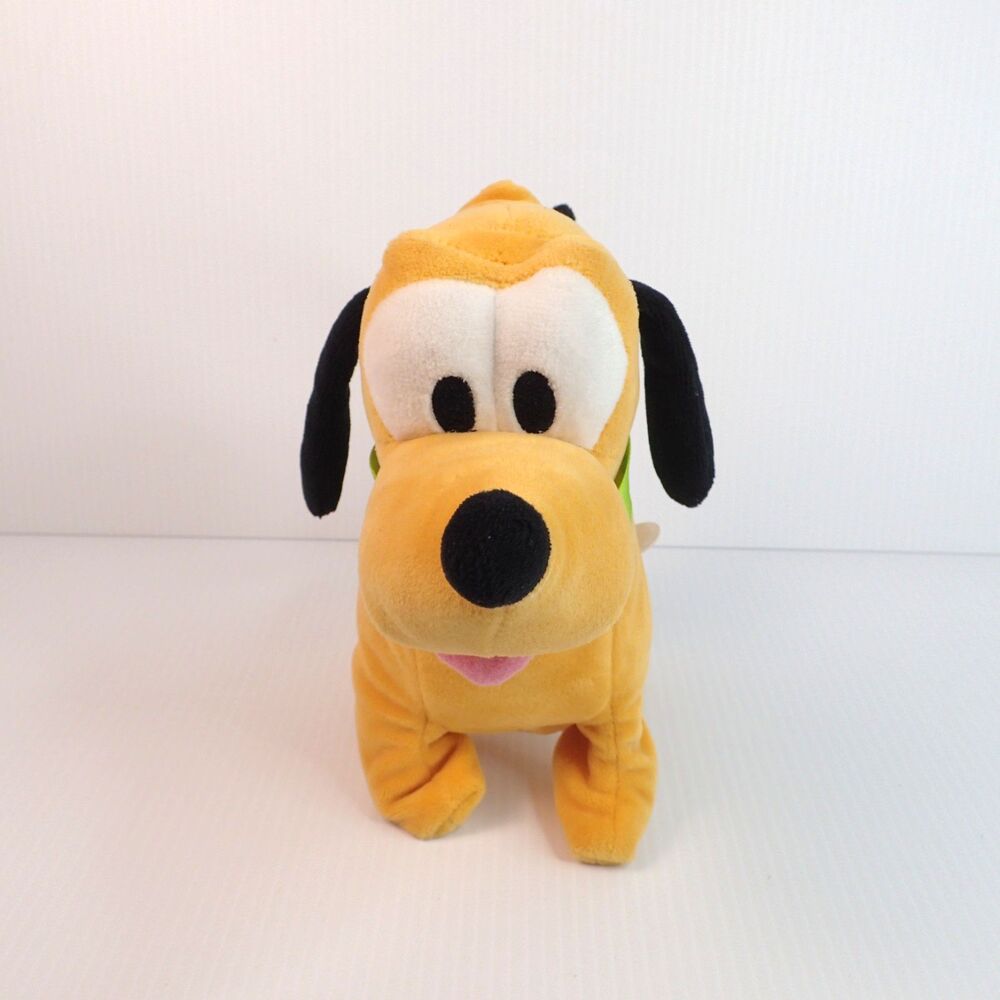 Disney Baby Pluto Animated Walking Barking and Wags Tail Pet Plush Toy WORKS!